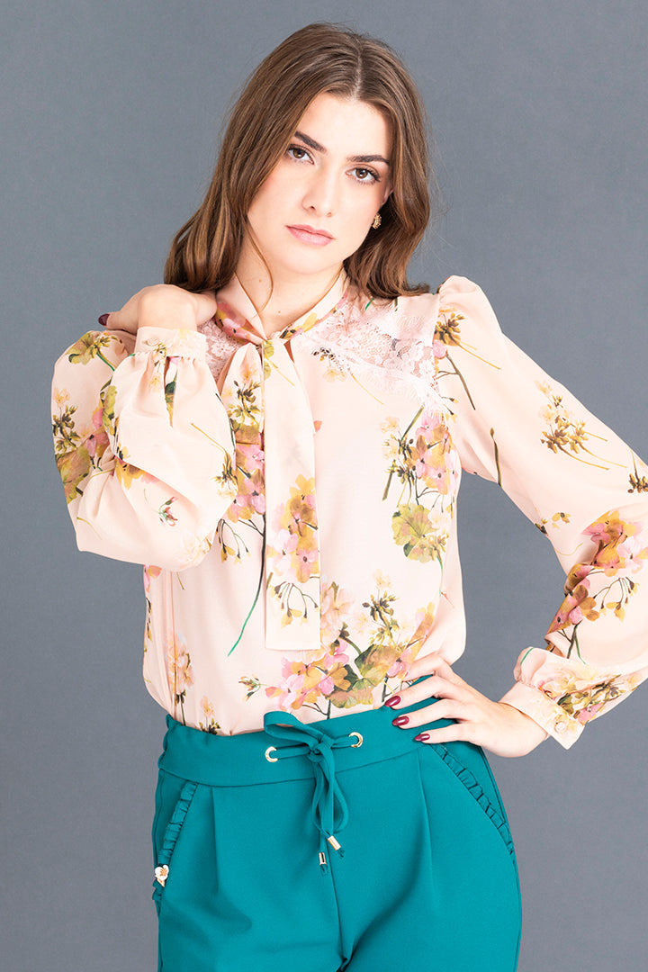 Bluza Peach Flower, dolg