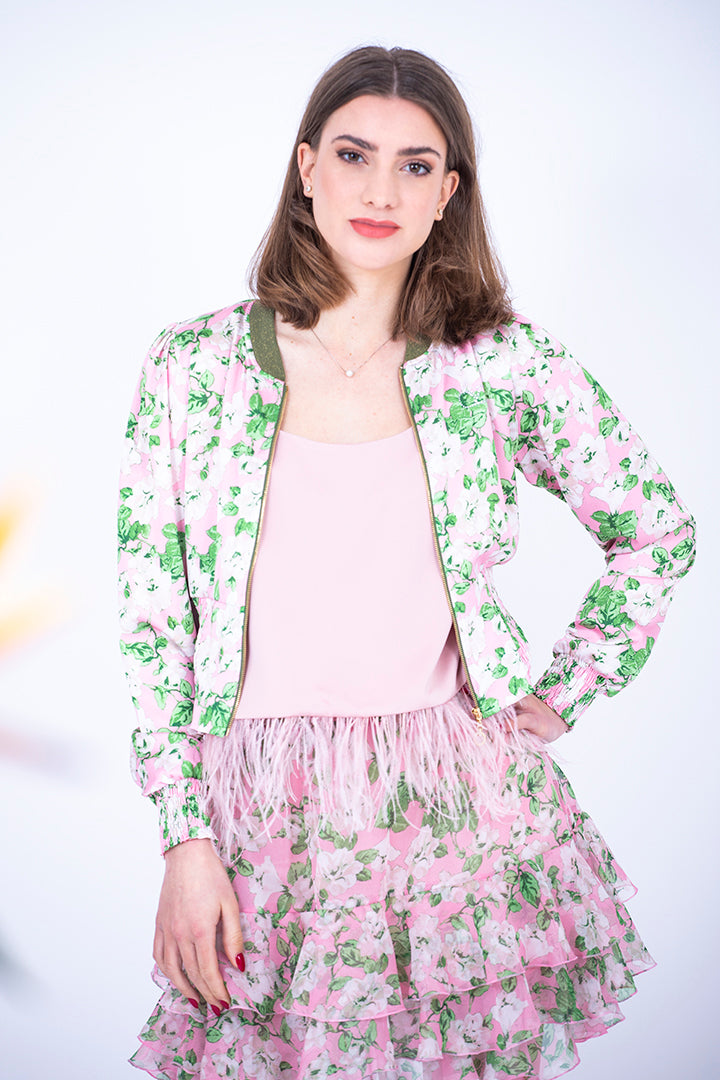 Jakna s podlogo - YD roza