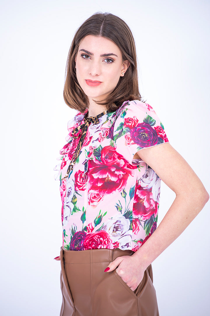 Bluza, Sweet Rose z vrvico