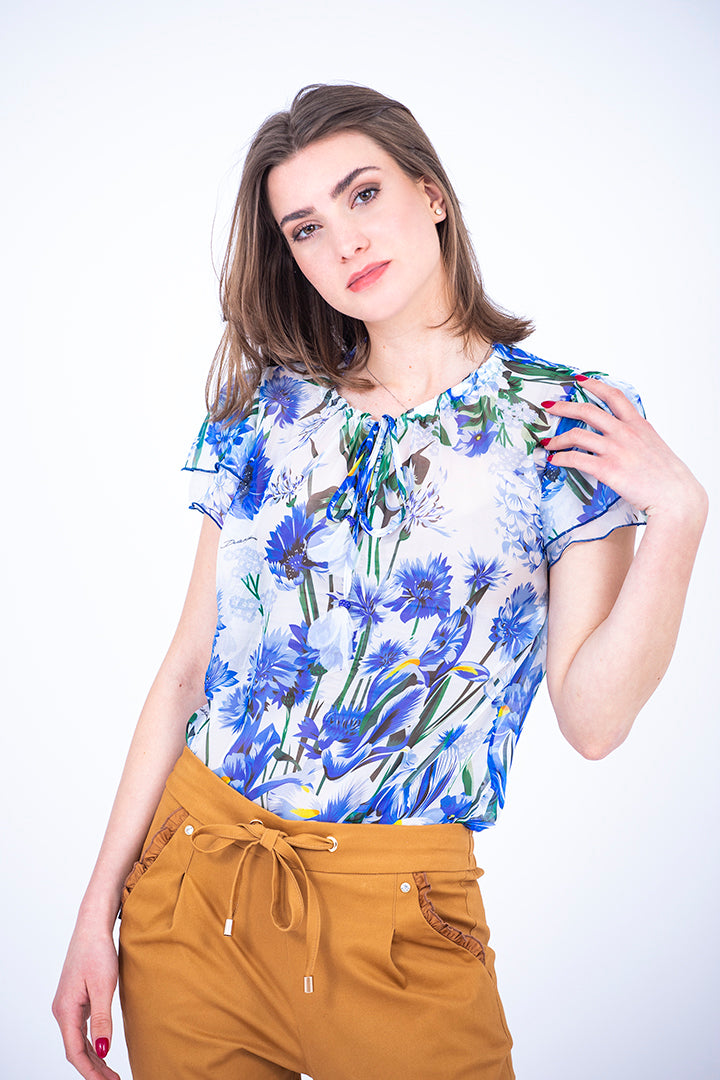 Bluza royal s potiskom