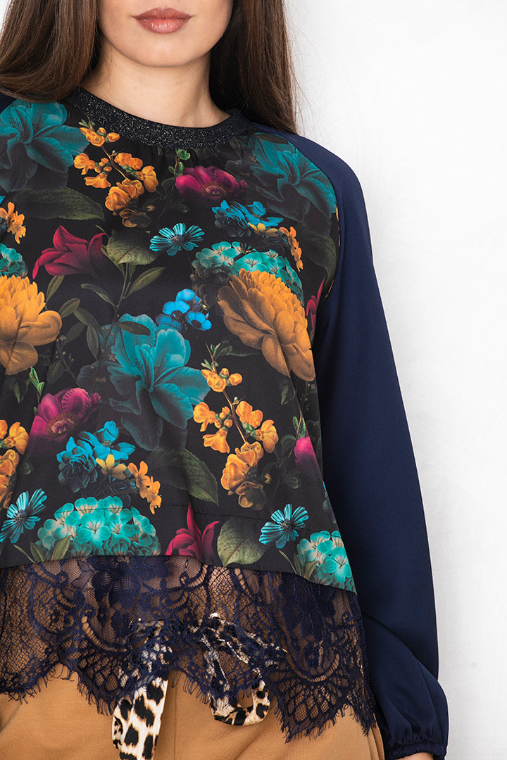Bluza Tunika 'Midnight Garden'