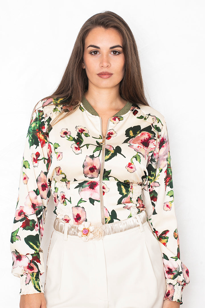 Bomber jakna 'Vanilla Bloom'