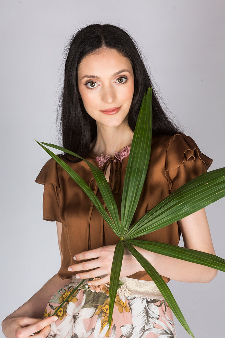 Bluza, bronz rjava