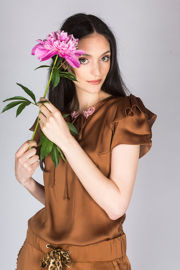 Bluza, bronz rjava