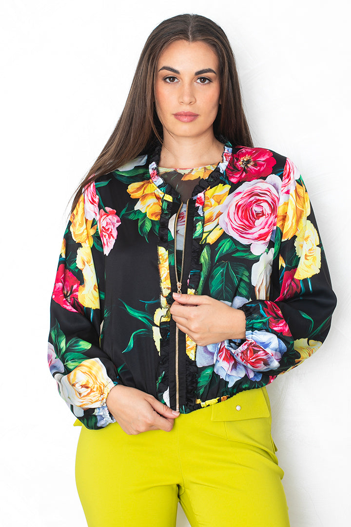 Bomber jakna 'Bloom Black'