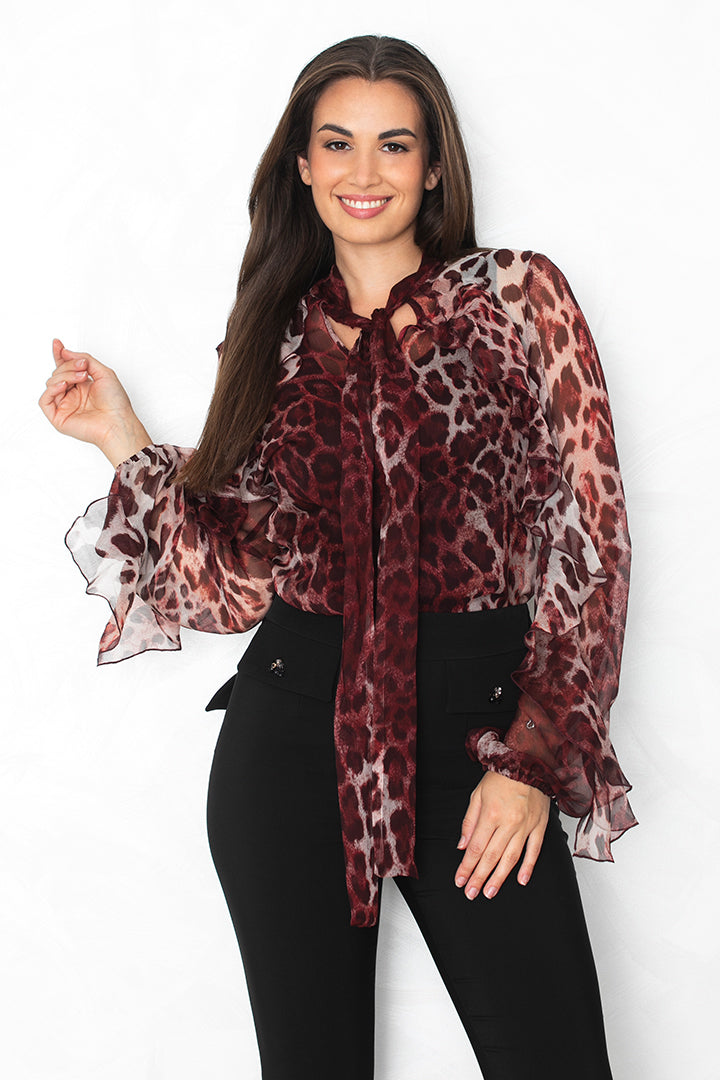 Bluza Red Leopard
