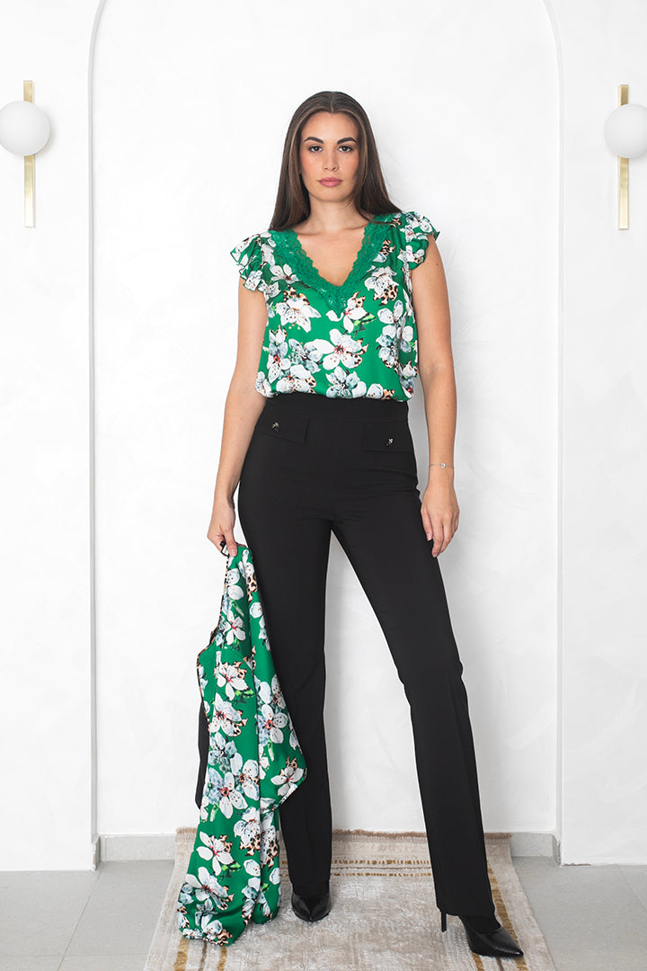Top bluza 'Flora Green'