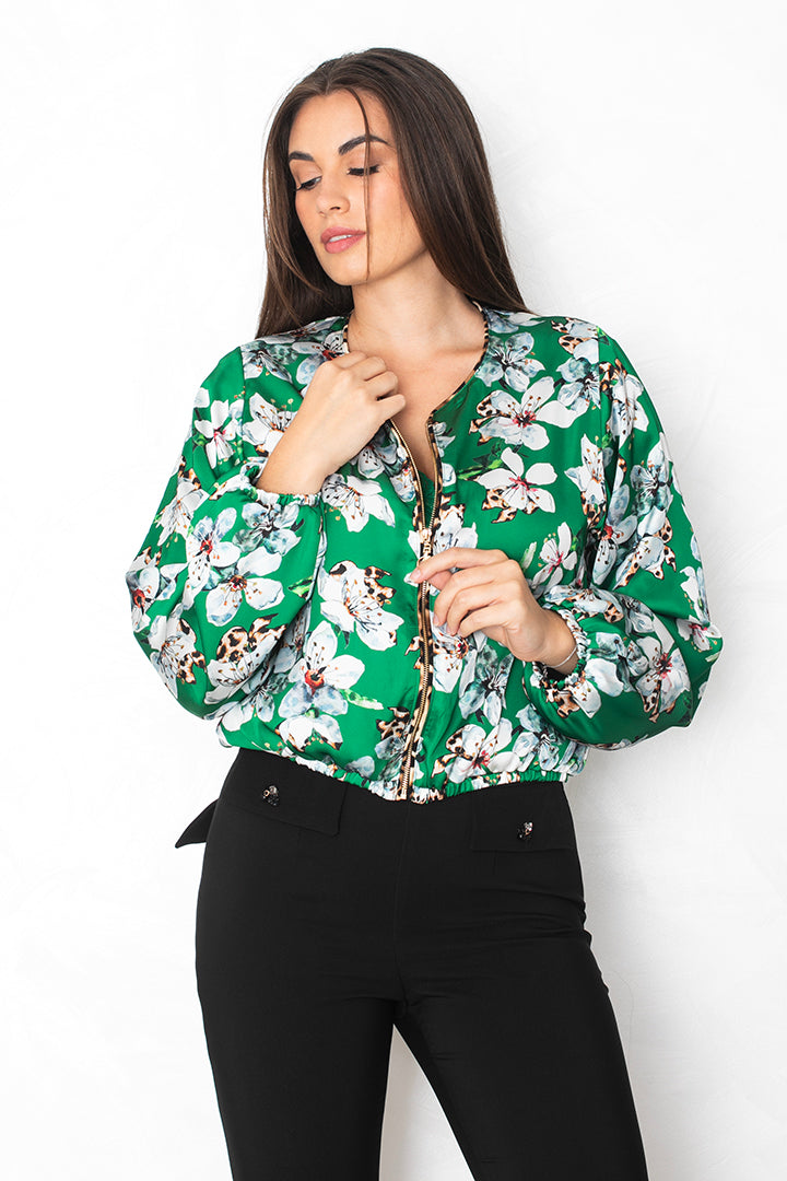 Bomber jakna 'Flora Green'