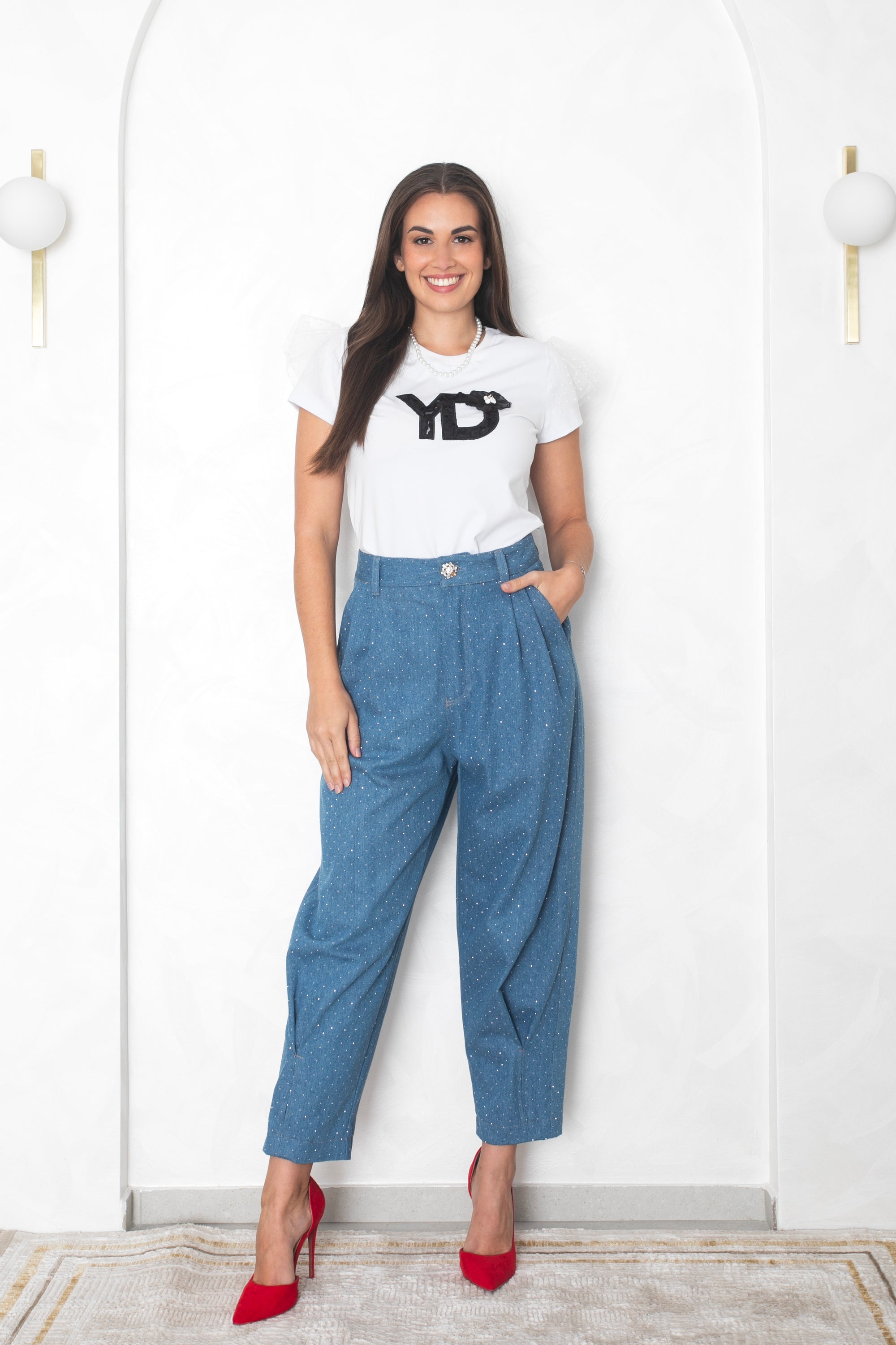 Denim hlače Queen