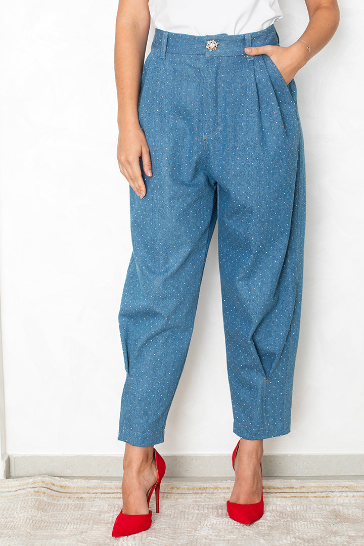 Denim hlače Queen