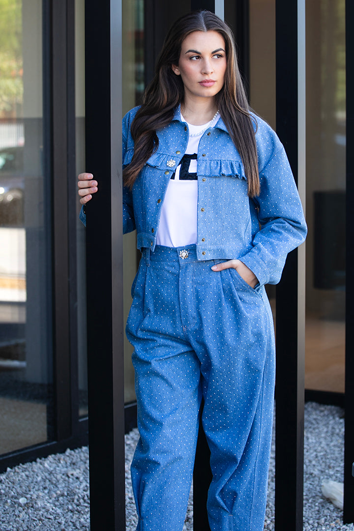 Denim hlače Queen