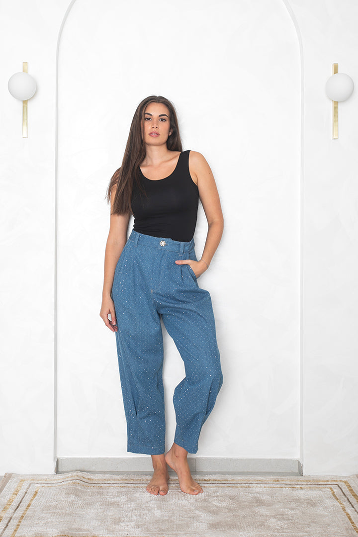 Denim hlače Queen