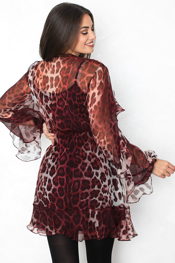 Obleka Red Leopard
