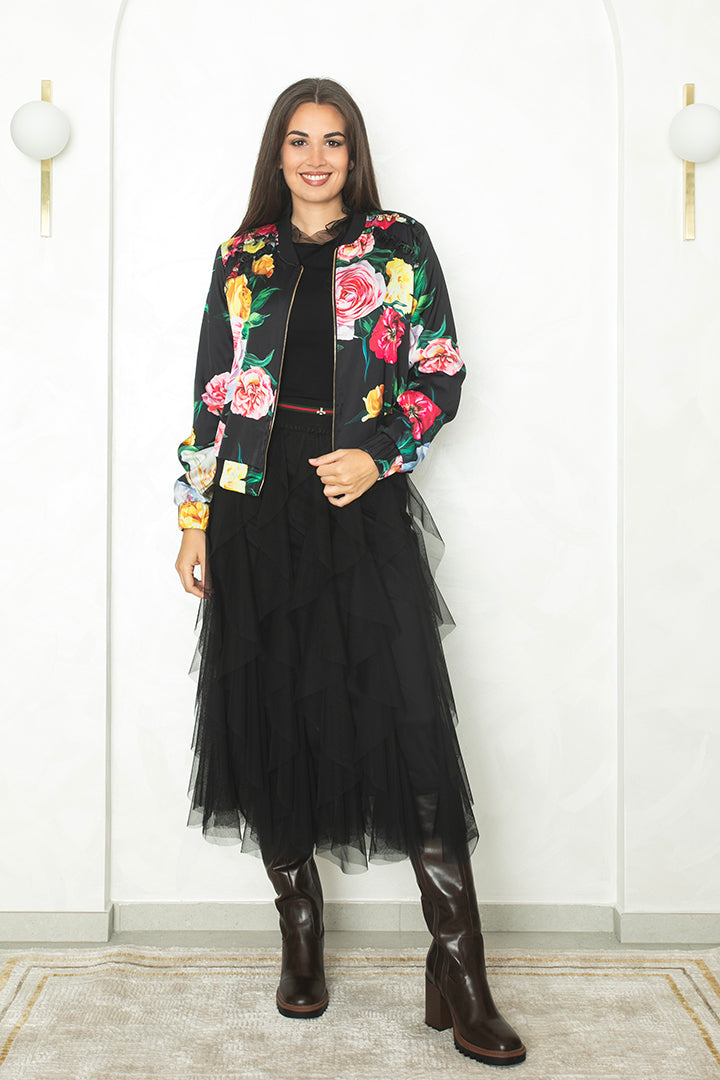 Bomber jakna 'Bloom Black'