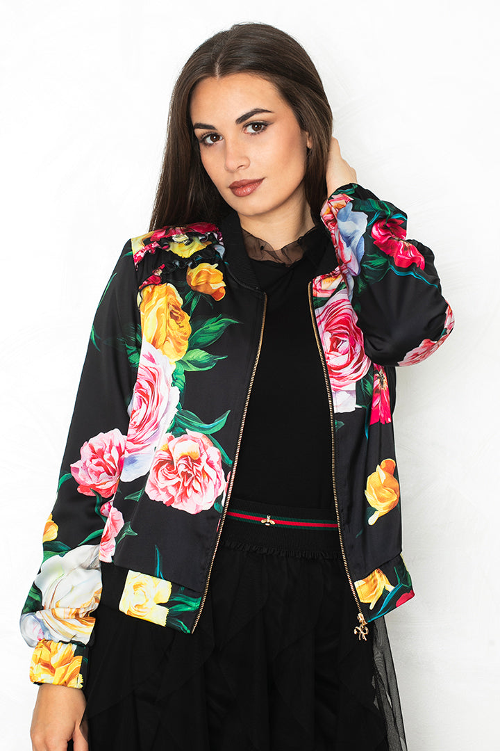 Bomber jakna 'Bloom Black'